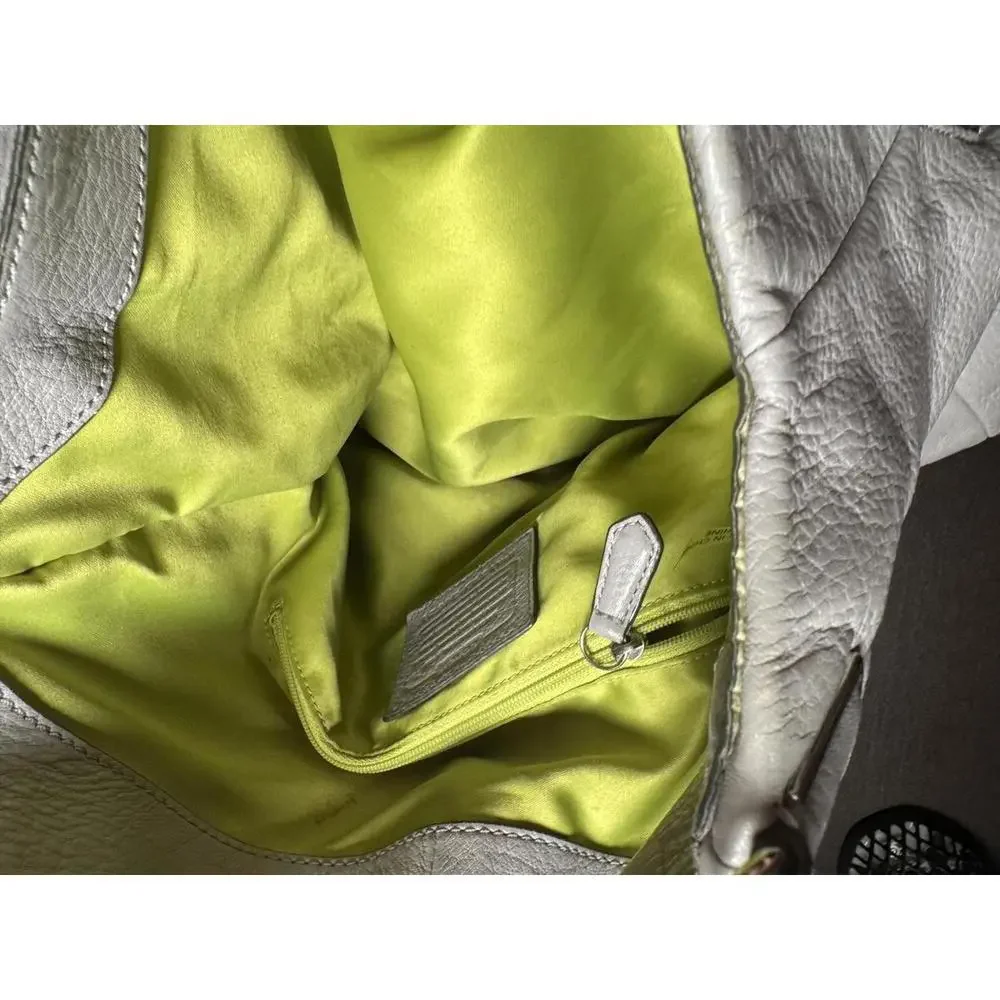 Coach Pebbled Leather Gray Hobo Shoulder Bag c.2010 - Picture 8 of 9